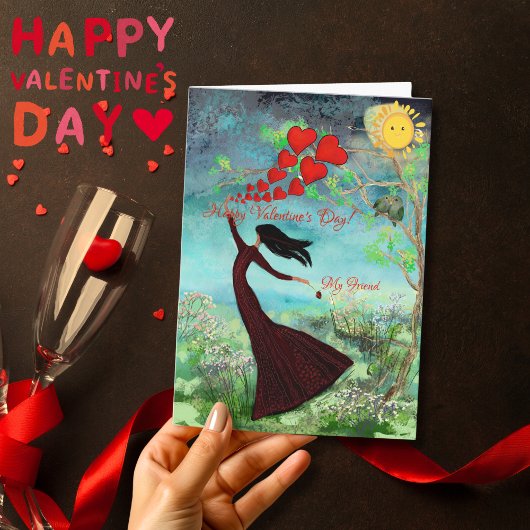 Valentijnshartjes versturen feestdagen kaart