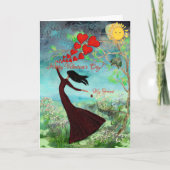 Valentijnshartjes versturen feestdagen kaart (Voorkant)