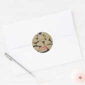 Valentijnshartkoekjes Ronde Sticker (Envelop)