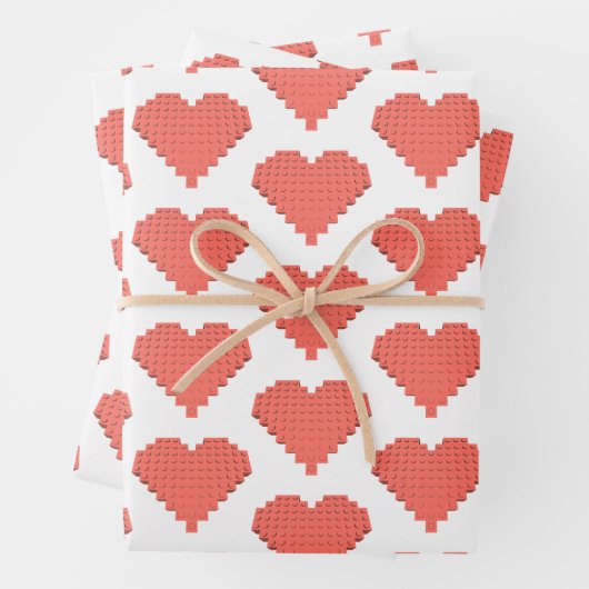 Valentijnshartvorm Inpakpapier Vel (In situ)
