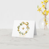 Valentijnshoningbijkaart Kaart (Gele Bloem)