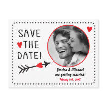 Valentijnshuwelijk Bewaar datum Foto Rustieke ansi