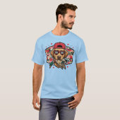 Valentijnsjacht Hond Eend T-shirt (Voorkant volledig)