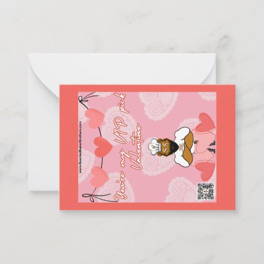 Valentijnskaart #7 notitiekaartje (Voorkant)