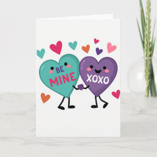 Valentijnskaart Be Mine Xoxo Kaart