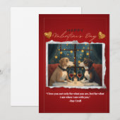 Valentijnskaart-blank Feestdagenkaart (Voorkant / Achterkant)