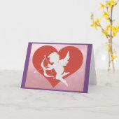 Valentijnskaart Cupido Kaart (Gele Bloem)
