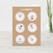 Valentijnskaart Donuts Go Nuts Bedankkaart (Voorkant)