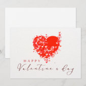 Valentijnskaart (elektronisch downloaden mogelijk) feestdagenkaart (Voorkant / Achterkant)