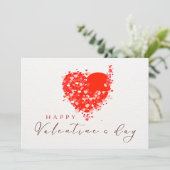 Valentijnskaart (elektronisch downloaden mogelijk) feestdagenkaart (Staand voorkant)