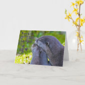 Valentijnskaart "Er is geen otter zoals jij" Kaart (Gele Bloem)