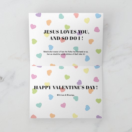 Valentijnskaart Feestdagen Kaart (Binnen)