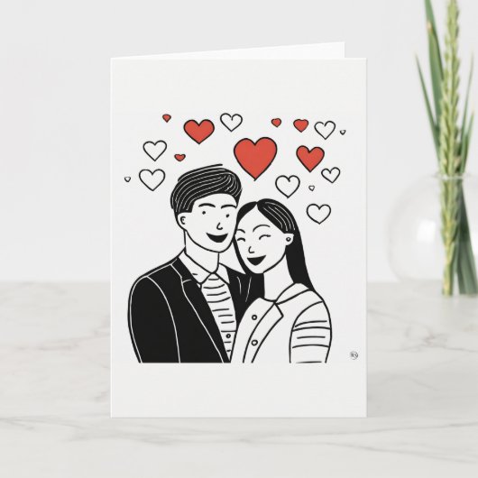 Valentijnskaart Feestdagen Kaart (Voorkant)