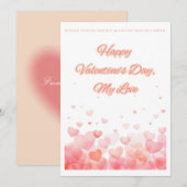 Valentijnskaart feestdagenkaart (Voorkant / Achterkant)