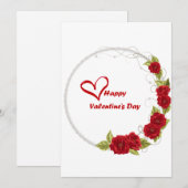 Valentijnskaart Feestdagenkaart (Voorkant / Achterkant)
