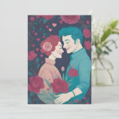 Valentijnskaart Feestdagenkaart (Staand voorkant)