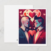 Valentijnskaart Feestdagenkaart (Voorkant / Achterkant)