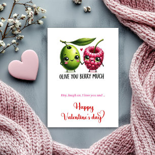 Valentijnskaart Funny Quote Cartoon Fruit Feestdagenkaart
