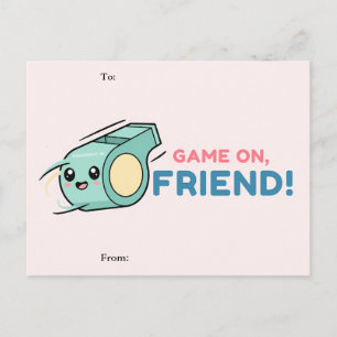 Valentijnskaart 'Game On Vriend' Feestdagenkaart