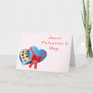 Valentijnskaart Hart Snoep Zoete Liefde Kaart