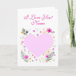 Valentijnskaart Hart Vouwbare Lege Wenskaart Kaart