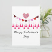 Valentijnskaart Harten Feestdagenkaart (Staand voorkant)