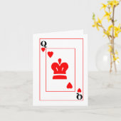 Valentijnskaart Hartenkoningin Kaart (Gele Bloem)