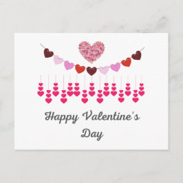 Valentijnskaart Hartjes Ansichtkaart Briefkaart