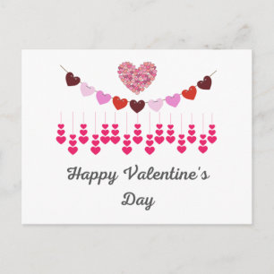 Valentijnskaart Hartjes Ansichtkaart Briefkaart