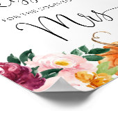 Valentijnskaart hoe veel kussen bruidsdouche spel  poster (Hoek)