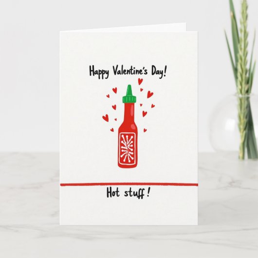 Valentijnskaart 'Hot Stuff' Kaart (Voorkant)