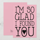 Valentijnskaart Ik Ben Zo Blij Dat Ik Jou Heb Gevo Feestdagenkaart (Voorkant / Achterkant)