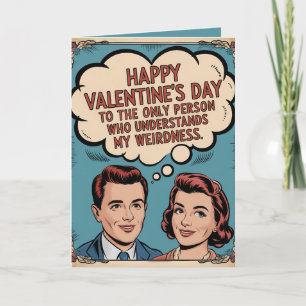 Valentijnskaart in vintage stijl met bericht voor feestdagen kaart