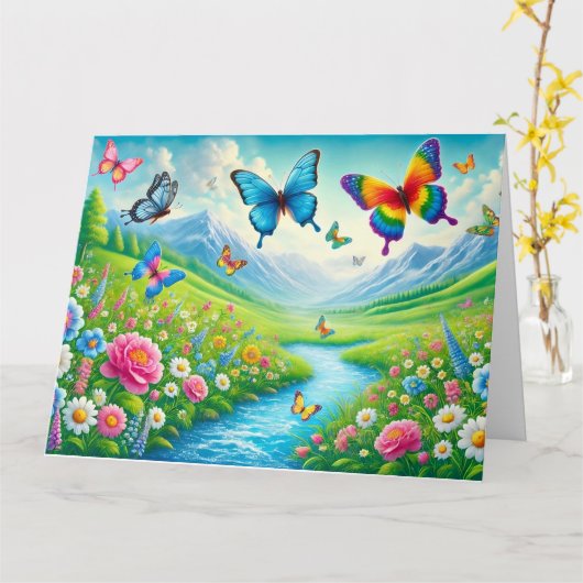 Valentijnskaart Kaart (Gele Bloem)