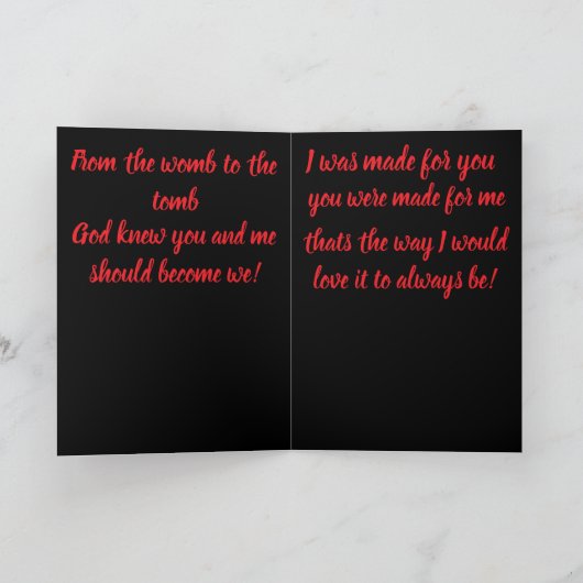 valentijnskaart kaart (Binnen)