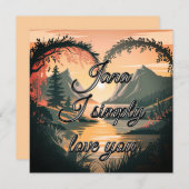 Valentijnskaart Kaart (Voorkant / Achterkant)