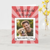 Valentijnskaart - kaart van de hond (Gele Bloem)