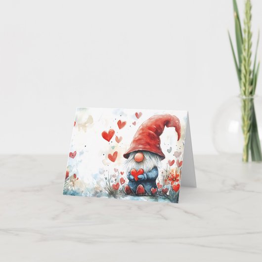 Valentijnskaart Kabouter Feestdagen Kaart (Voorkant)