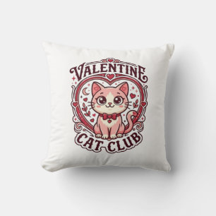 Valentijnskaart Kat Fun Cat Liefhebber Design - Va Kussen