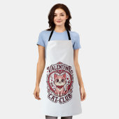 Valentijnskaart Kat Fun Cat Liefhebber Design - Va Schort (Gedragen)