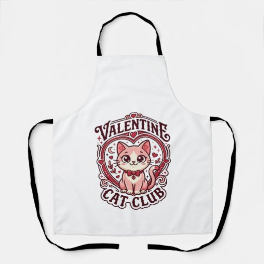 Valentijnskaart Kat Fun Cat Liefhebber Design - Va Schort (Voorkant)