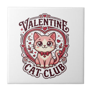 Valentijnskaart Kat Fun Cat Liefhebber Design - Va Tegeltje