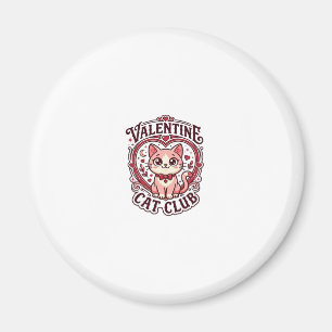 Valentijnskaart Kat Grappige Kat Liefhebber Design Magneet