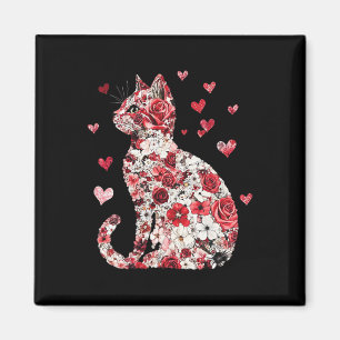Valentijnskaart Kat Hart - Gelukkig Meowentijn Magneet