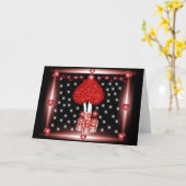 Valentijnskaart Kerstboom Kaart (Gele Bloem)