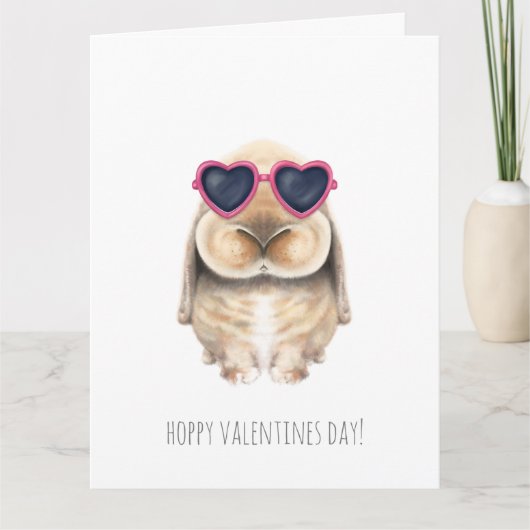 Valentijnskaart - Knuffel Konijn Van De Liefde Kaart (Voorkant)