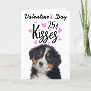 Valentijnskaart kusjes ... van de hond feestdagen kaart