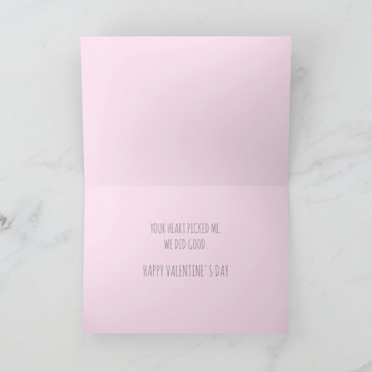 Valentijnskaart met aangepaste tekst 'Mijn hart ko Feestdagen Kaart (Binnen)