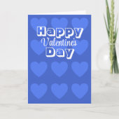 Valentijnskaart met blauwe harten van Jo Images Kaart (Voorkant)