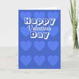 Valentijnskaart met blauwe harten van Jo Images Kaart